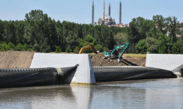 Meriç Nehri'nde hidroelektrik santralinde sona gelindi