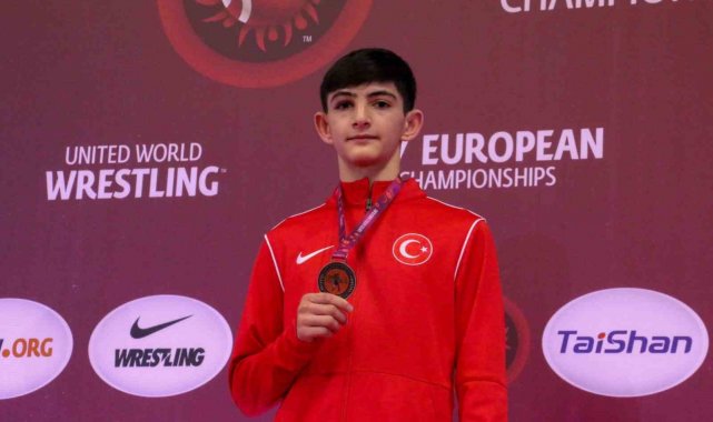 Milaslı güreşçi Avrupa üçüncüsü oldu