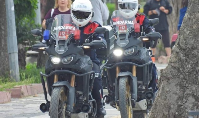 Motosikletli Jandarma timleri Kapıdağ'da görev başında