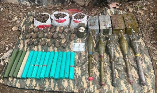 MSB: Irak'ın kuzeyinde çok sayıda silah ve mühimmat ele geçirildi