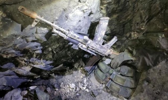 MSB: Pençe- Kilit bölgesinde çok sayıda silah ve mühimmat ele geçirildi