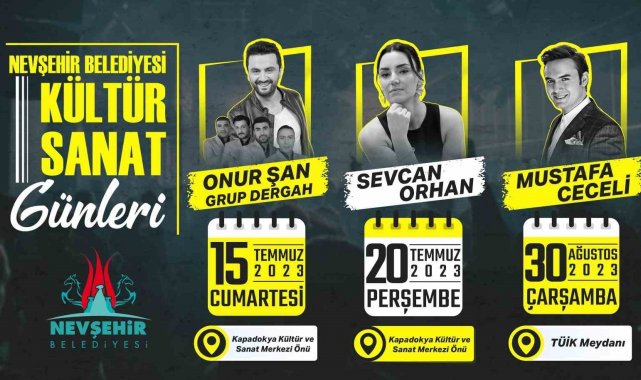 Nevşehir Belediyesi yaz konserleri Temmuz ayında başlıyor