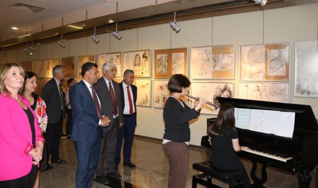Öğrencilerden yıl sonu sanat sergisi