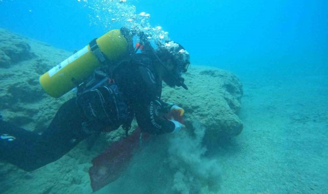 Ölüdeniz'de su altı ve koy temizliği yapıldı