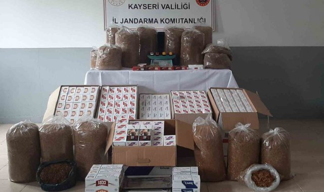Operasyon düzenlenen evde 64 bin 600 adet boş makaron bulundu