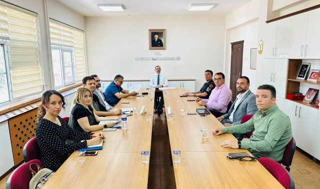 Orman yangınları ile mücadele komisyon toplantısı yapıldı