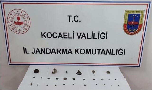 Otomobilde Roma ve Bizans dönemine ait tarihi eserler ele geçirildi