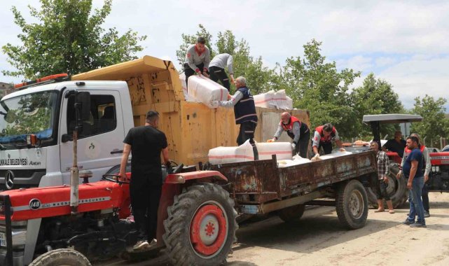 Pamukkale Belediyesinden Goncalılı afetzedelere destek