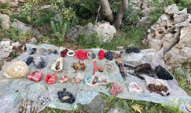 Pençe Operasyonu bölgelerinde PKK'ya ait silah ve mühimmat ele geçirildi