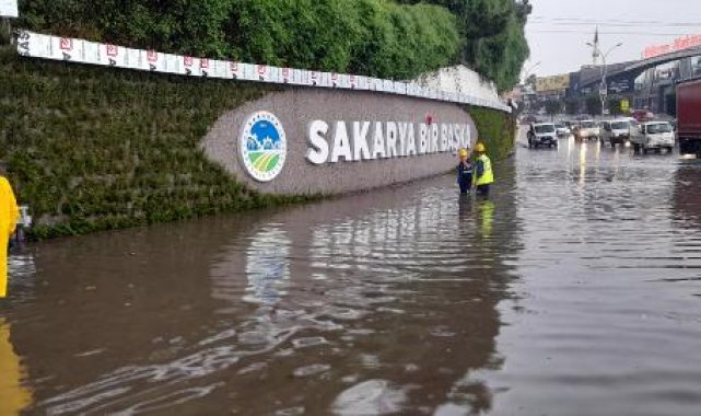 Sakarya'da sağanak hayatı olumsuz etkiledi