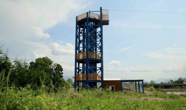 Sakarya'nın 'zipline'ı hazır: Nehir üzerinde yolculuk başlıyor