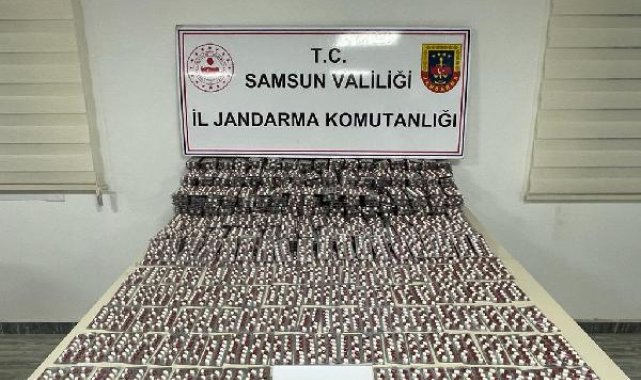 Samsun'da iki ayrı adreste 32 bin adet sentetik ecza ele geçirildi