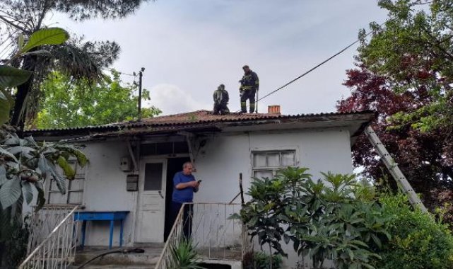 Samsun'da tek katlı evde çıkan yangın büyümeden söndürüldü