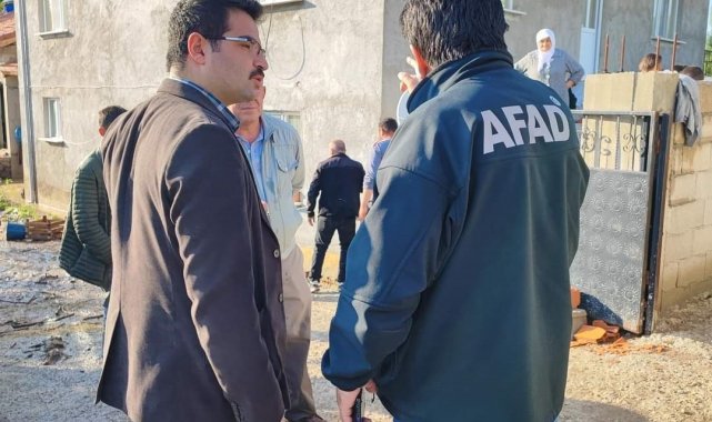 Selden etkilenen köylerde hasar tespit çalışması başlatıldı