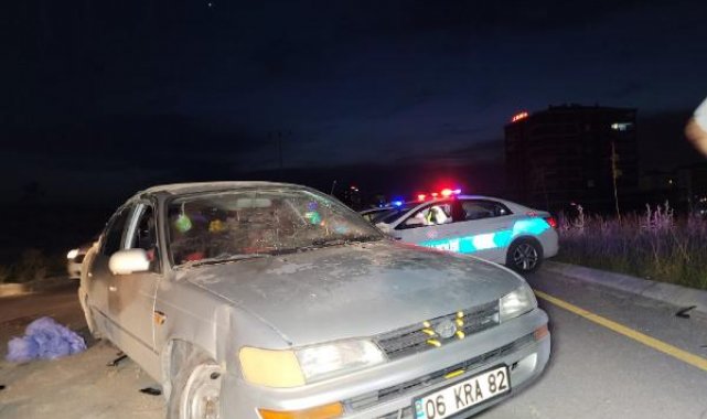 Sincan'da otomobil takla attı: 1 ölü, 1 yaralı