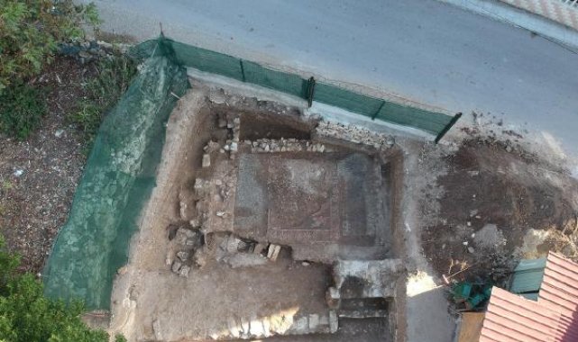 Sinop'ta Helenistik döneme ait olduğu değerlendirilen mozaik bulundu