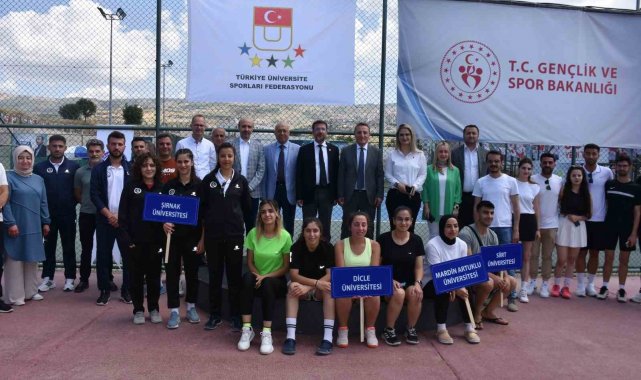 Şırnak'ta üniversiteler arası Tenis Bölge Şampiyonası başladı