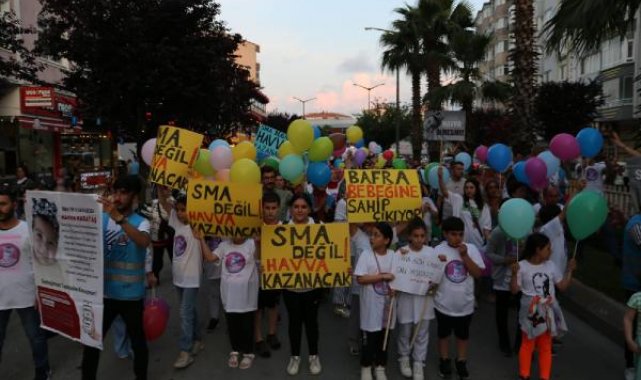 SMA hastası Havva bebek için yürüdüler