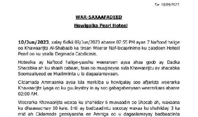 Somali'deki terör saldırısında en az 9 kişi hayatını kaybetti