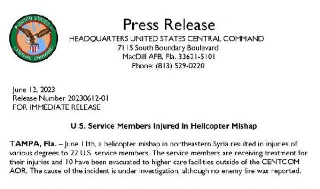 Suriye'de 'helikopter kazasında' 22 ABD askeri yaralandı