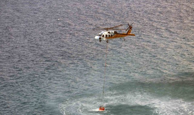 T-70 yangın söndürme helikopteri 'Nefes' Muğla'da göreve başladı