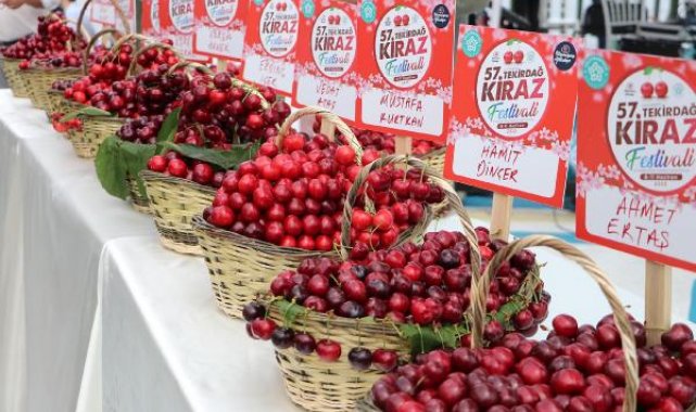 Tekirdağ'ın en iyi kirazları seçildi