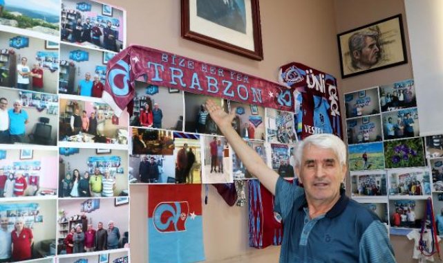 Trabzonspor özlemini odasındaki malzemelerle gideriyor