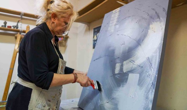 Uluslararası Sanat Çalıştayı'na katılan sanatçıların eserleri şekillenmeye başladı