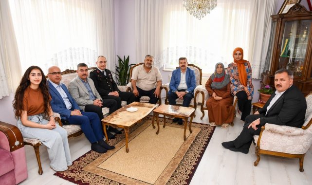 Vali Ergün'den şehit babalarına ziyaret