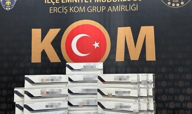 Van'da kaçak sigara, telefon ve akıllı saat ele geçirildi