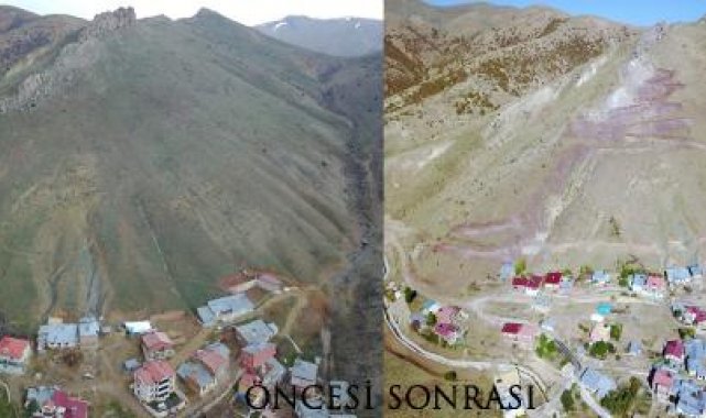 Yamaçlarda kaya riskine karşı 'çelik ağ'; 900 konut güvencede