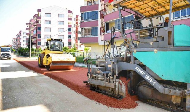 Yenişehir'de sokak ve caddeler asfaltlanıyor