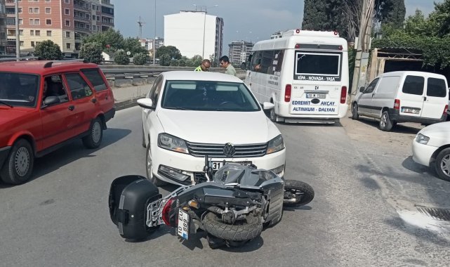 Yozgat'tan geldi, Edremit'te kaza yaptı