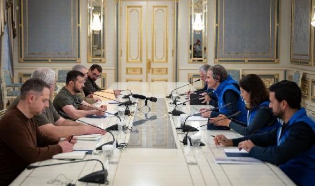Zelenski ve IAEA Genel Direktörü Grossi 'Kakhovka barajını' görüştü