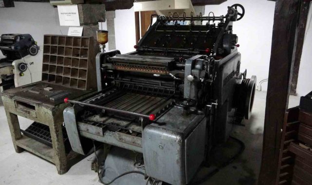 2. Dünya Savaşı'nda Hitler'in eritip tanka dönüştürdüğü baskı makinesi Trabzon'da sergileniyor