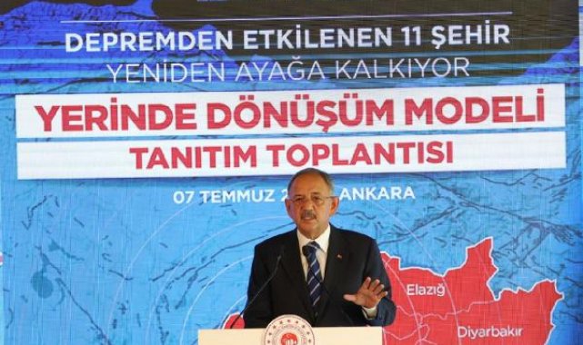 'Yerinde Dönüşüm' projesine başvurular 17 Temmuz'da
