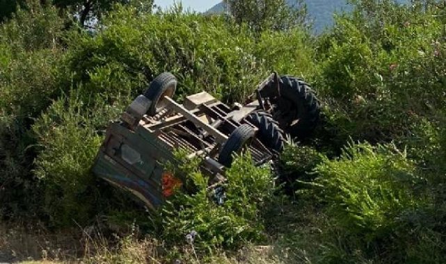 Adana'da traktör devrildi: 1 ölü, 1 yaralı