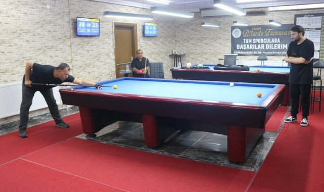 Akçaabat'ta bilardo turnuvası sona erdi