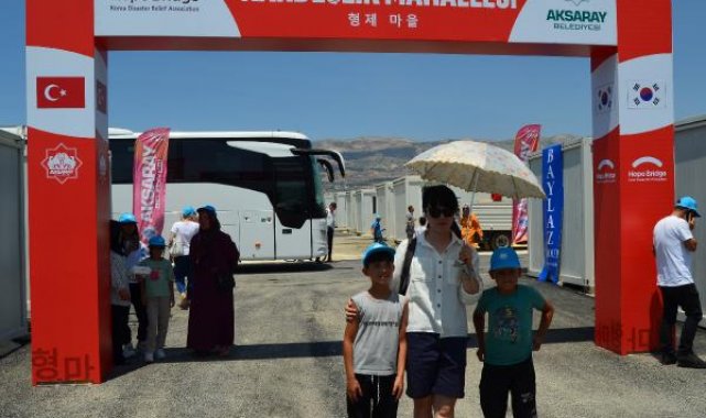 Aksaray Belediyesi ve Güney Kore Hope Bridge Derneği, Kahramanmaraş'ta konteyner kent açtı