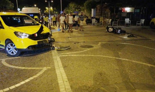 Akyaka'da kaza: Motosiklet sürücüsü yaralandı