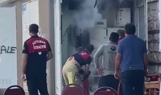Alev alan trafo paniğe neden oldu
