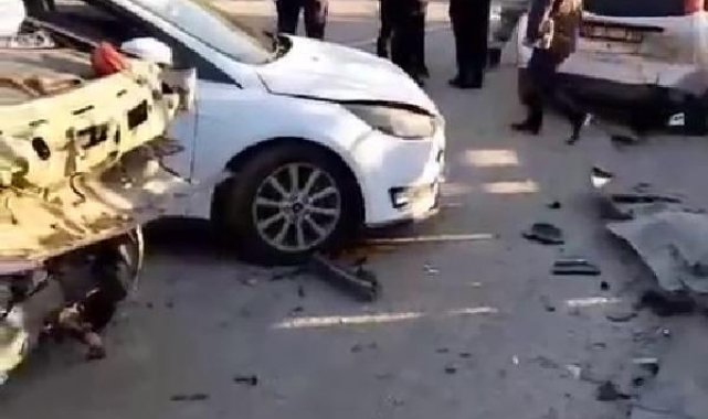 Ankara'da 10 aracın karıştığı zincirleme kazada 3 yaralı