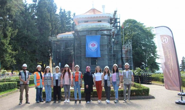 Atatürk'ün vasiyetini yazdığı 113 yıllık köşkte restorasyon çalışmaları titizlikle sürüyor