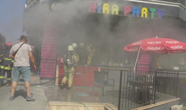 Avcılar'da işyerinde korkutan yangın