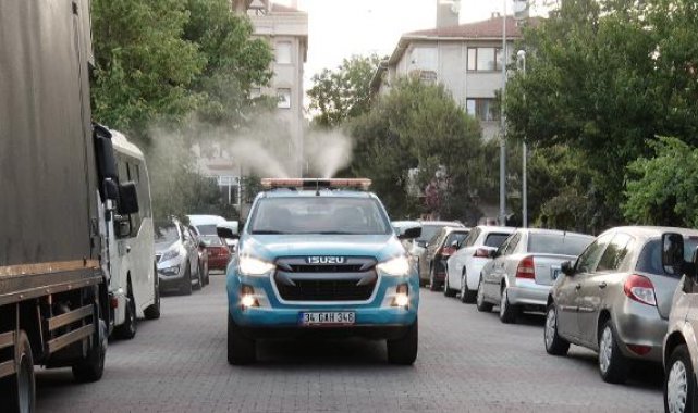 Bahçelievler'de sivrisineklere karşı ilaçlama çalışmaları artırıldı