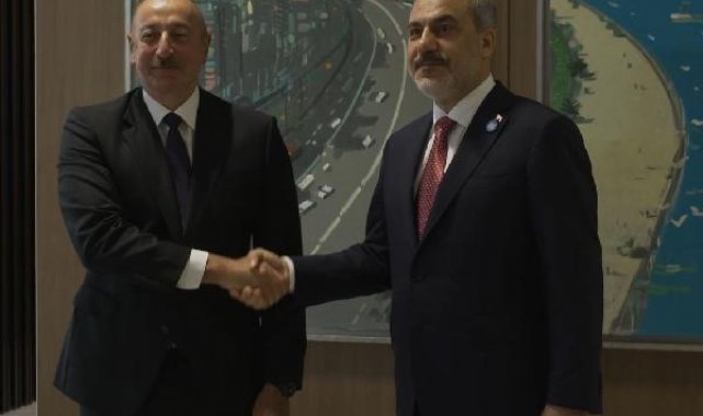Bakan Fidan, Azerbaycan Cumhurbaşkanı Aliyev ile görüştü
