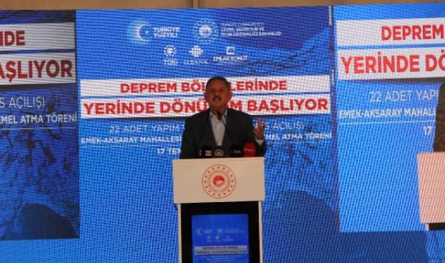 Bakan Özhaseki Hatay'da, '22 Dönüşüm Ofisi'nin açılışını yaptı