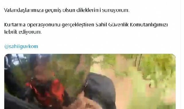 Bakan Yerlikaya: Sahil Güvenlik Komutanlığımız her türlü şartta vatandaşlarımızın yanında
