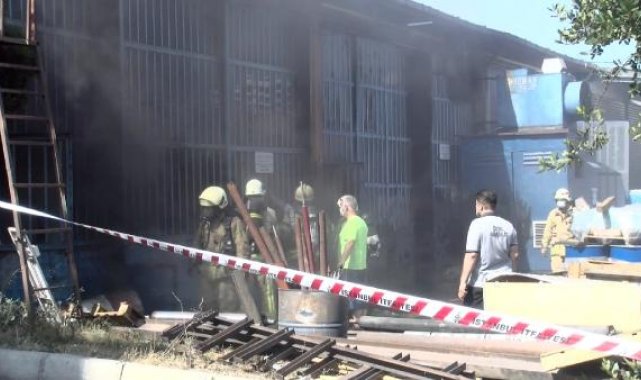 Başakşehir'de sanayi sitesinde yangın