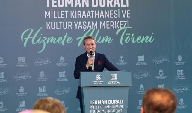 Başakşehir'de Teoman Duralı Millet Kıraathanesi ve Kültür Yaşam Merkezi açıldı